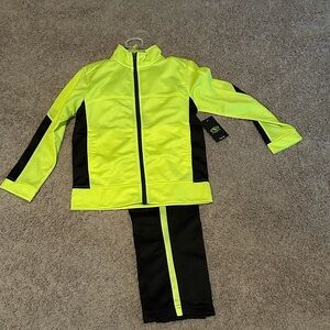 Neon Yellow and Black Tracksuit